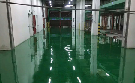 11月青松路街道青松路街道环氧地坪施工高峰来袭，梦得来化工多项目同步推进保交付